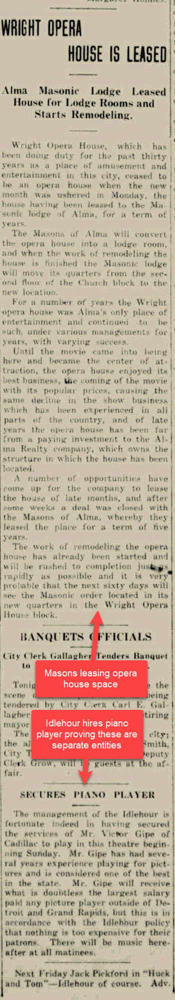 Regent Theater - April 4 1918 Articles Discussing Opera House And Theater